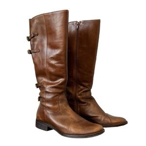 Matisse Becky Riding Boot, Brown Distressed Leather, size 7.5 M